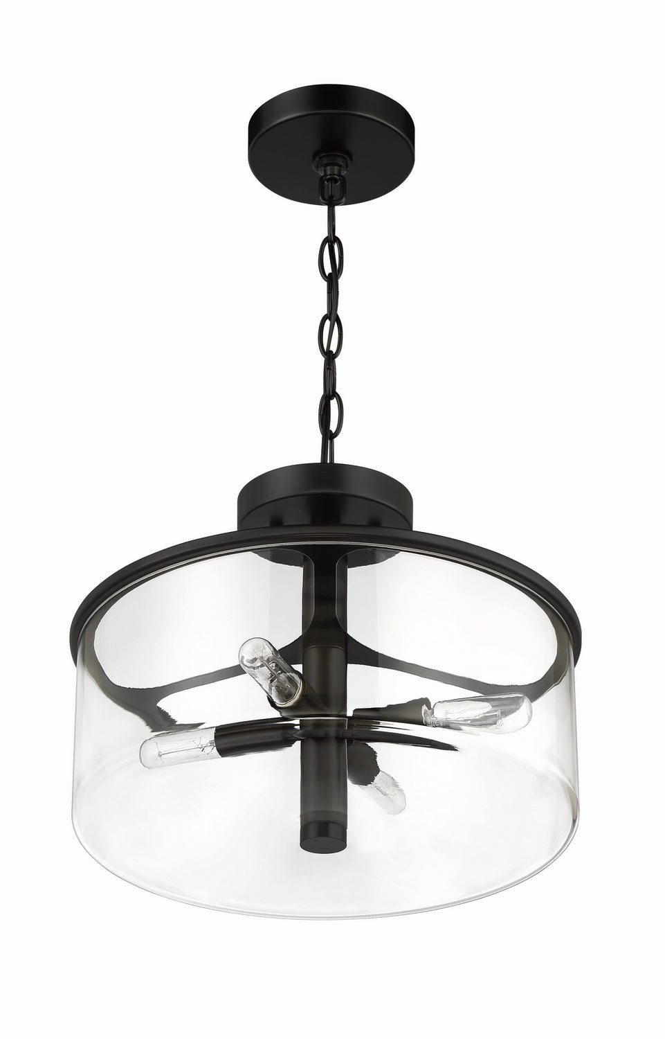 Craftmade Canada - 55654-FB - Four Light Convertible Semi Flush - Hailie - Flat Black