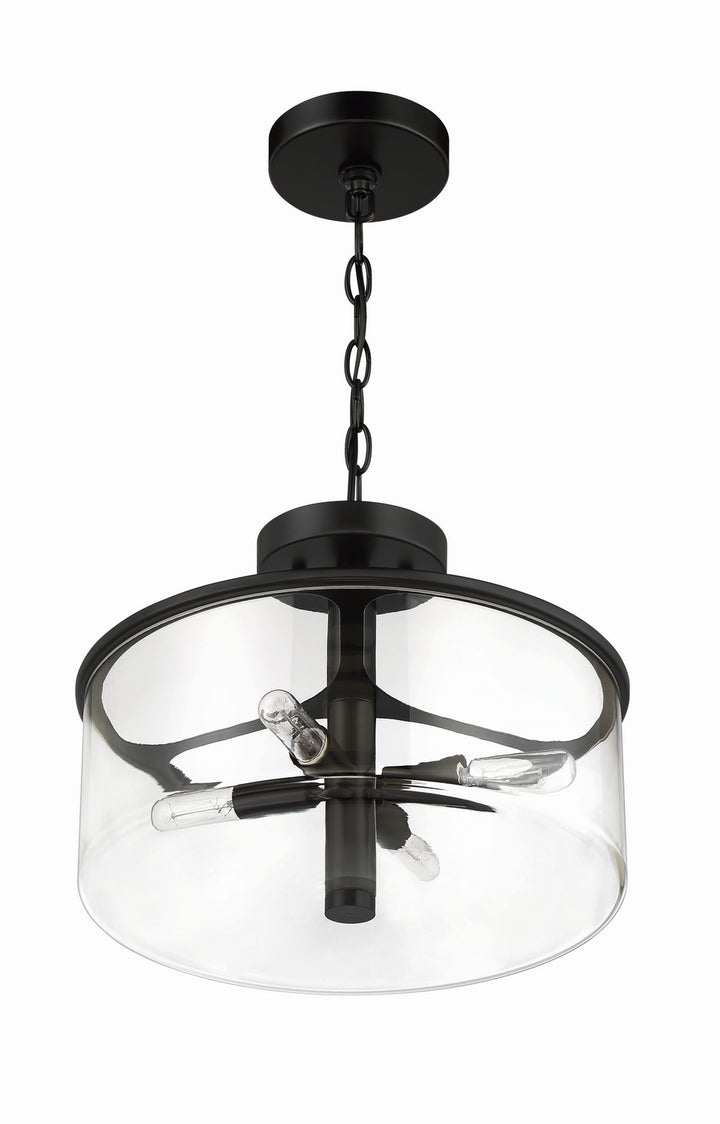 Craftmade Canada - 55654-FB - Four Light Convertible Semi Flush - Hailie - Flat Black