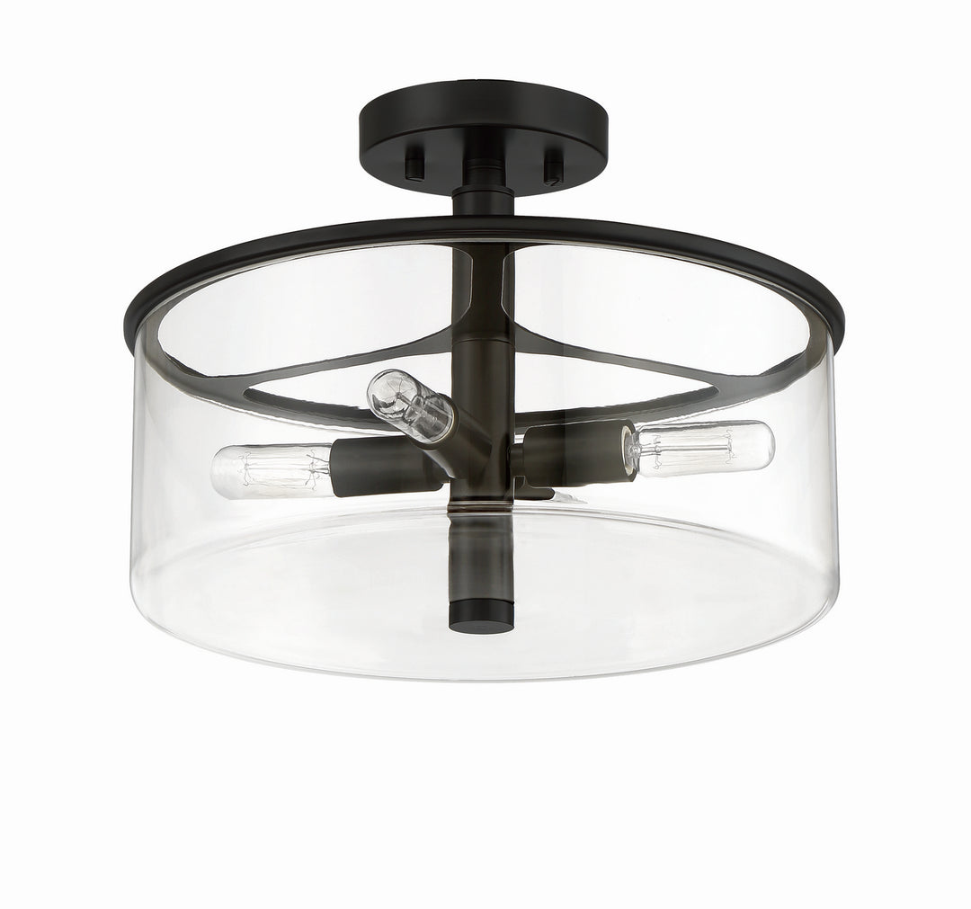 Craftmade Canada - 55654-FB - Four Light Convertible Semi Flush - Hailie - Flat Black