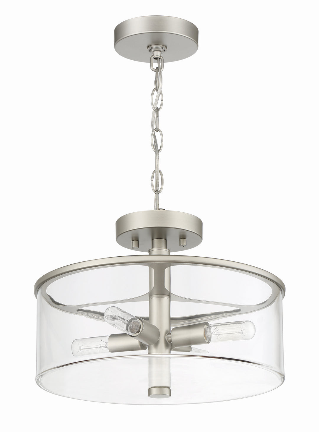 Craftmade Canada - 55654-SN - Four Light Convertible Semi Flush - Hailie - Satin Nickel