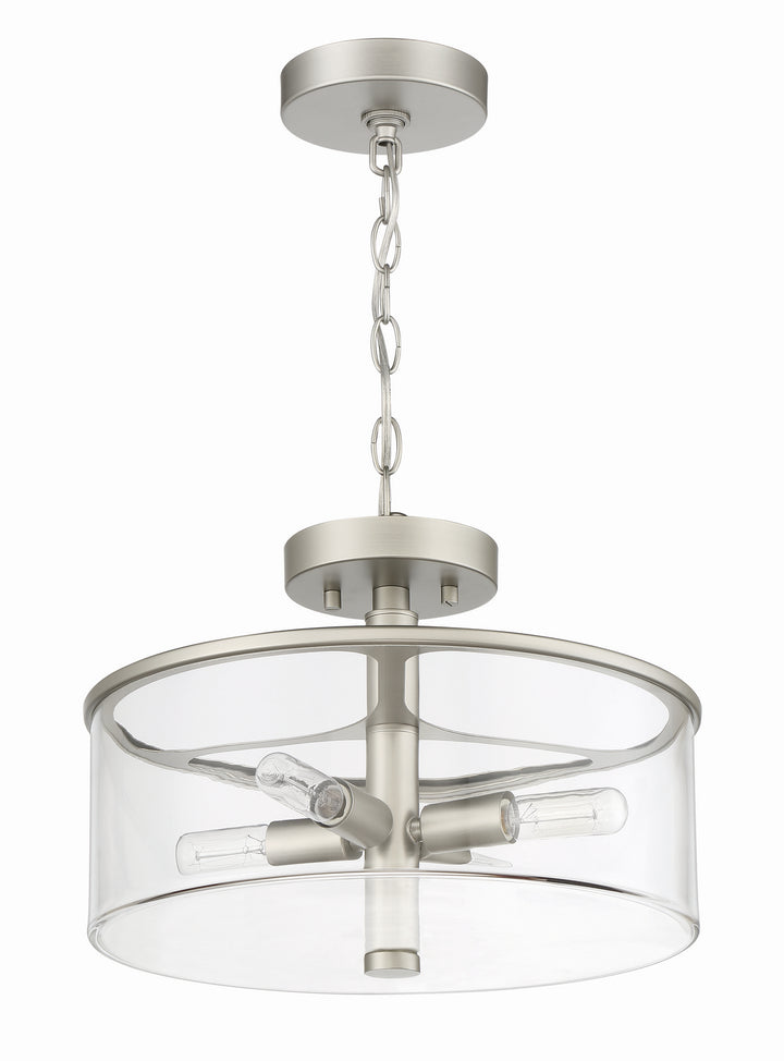 Craftmade Canada - 55654-SN - Four Light Convertible Semi Flush - Hailie - Satin Nickel
