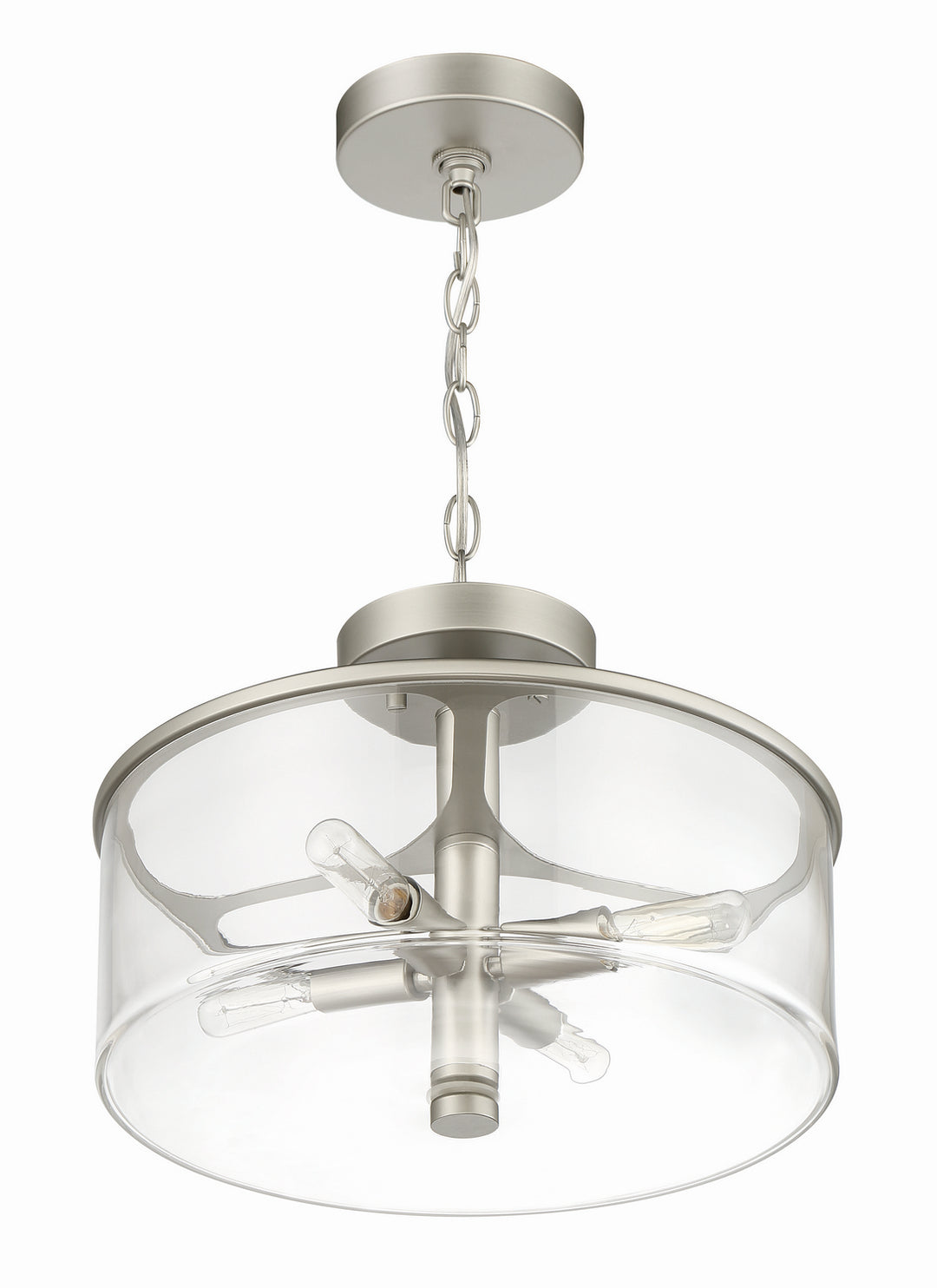 Craftmade Canada - 55654-SN - Four Light Convertible Semi Flush - Hailie - Satin Nickel