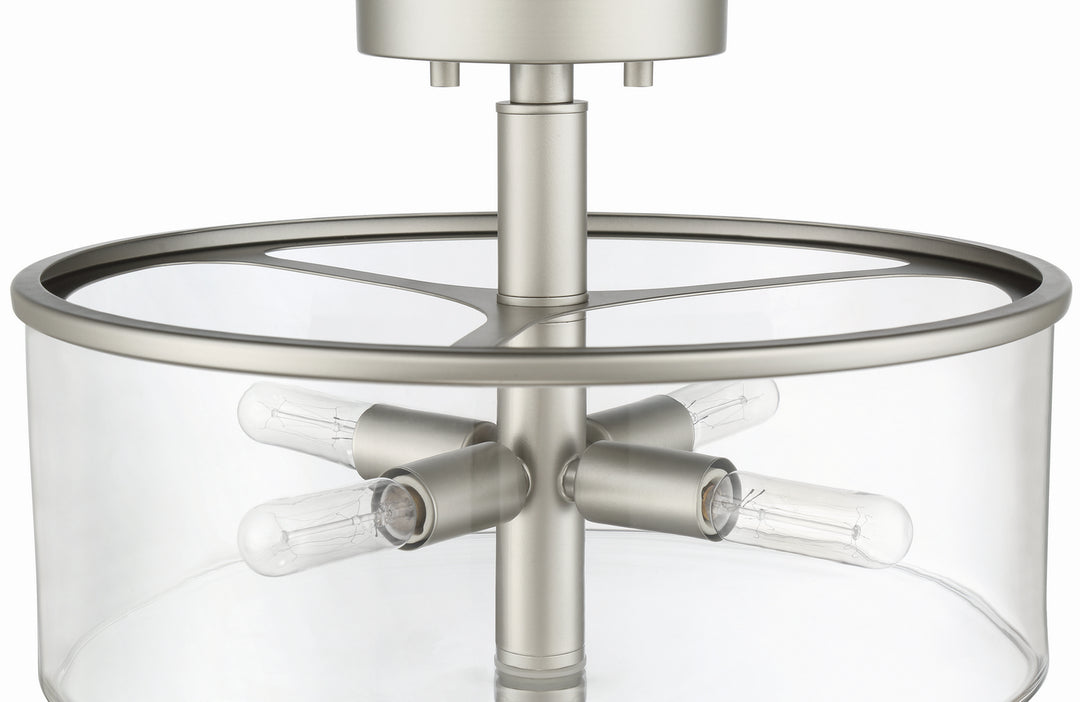 Craftmade Canada - 55654-SN - Four Light Convertible Semi Flush - Hailie - Satin Nickel