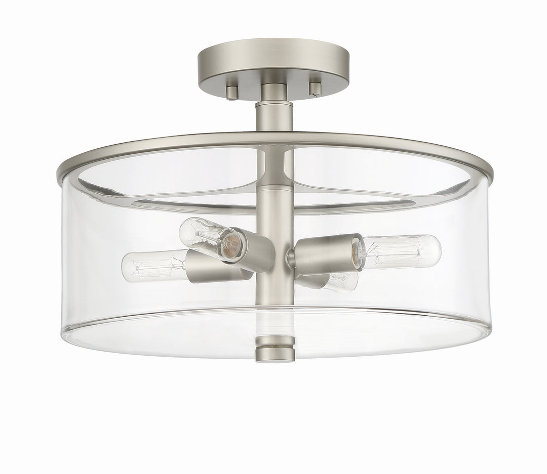 Craftmade Canada - 55654-SN - Four Light Convertible Semi Flush - Hailie - Satin Nickel