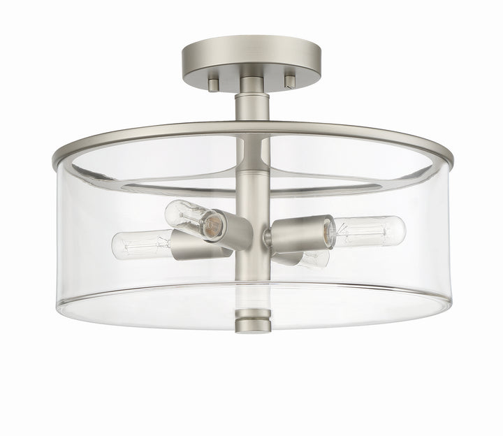 Craftmade Canada - 55654-SN - Four Light Convertible Semi Flush - Hailie - Satin Nickel