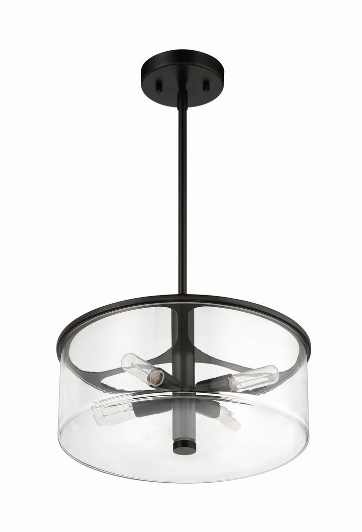 Craftmade Canada - 55694-FB - Four Light Pendant - Hailie - Flat Black