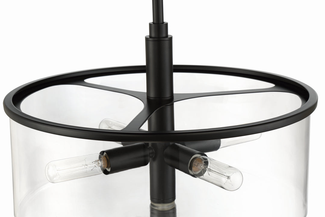 Craftmade Canada - 55694-FB - Four Light Pendant - Hailie - Flat Black