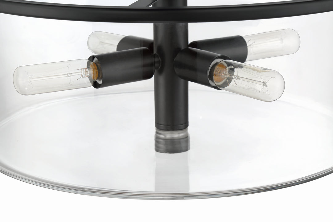 Craftmade Canada - 55694-FB - Four Light Pendant - Hailie - Flat Black