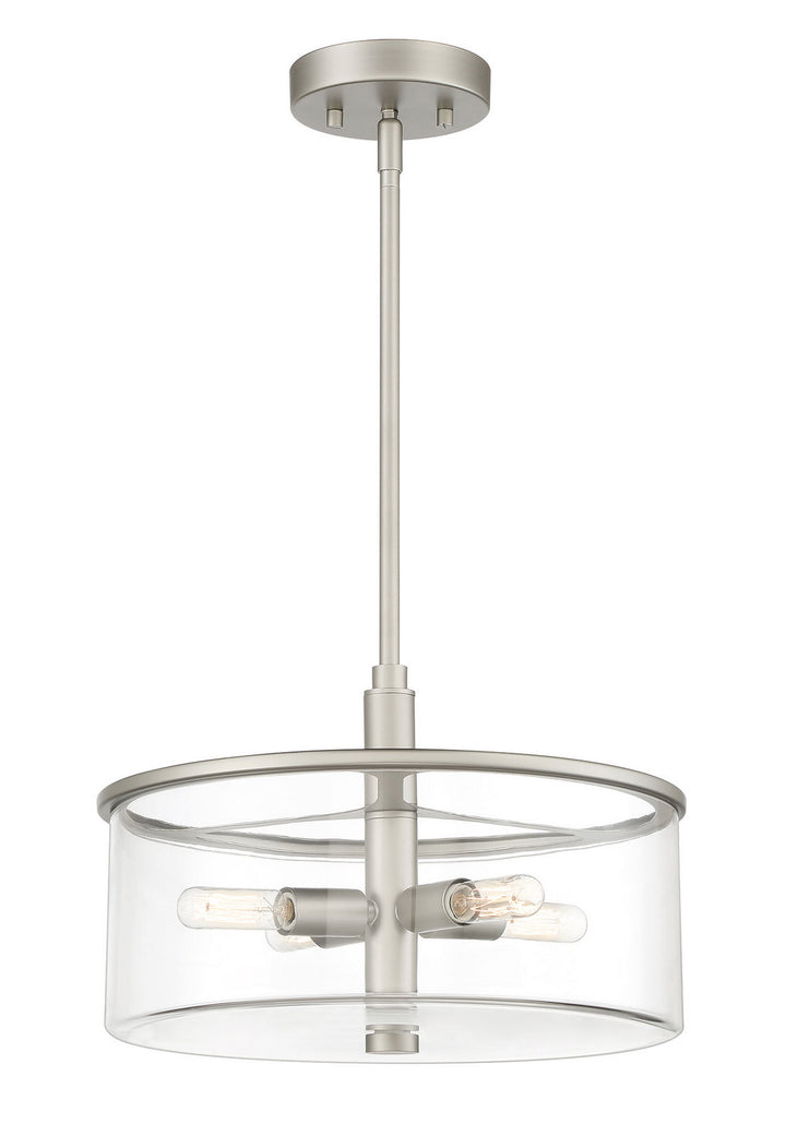 Hailie Four Light Pendant in Satin Nickel - available from The Lighting Shoppe, trusted by Canadian homeowners
