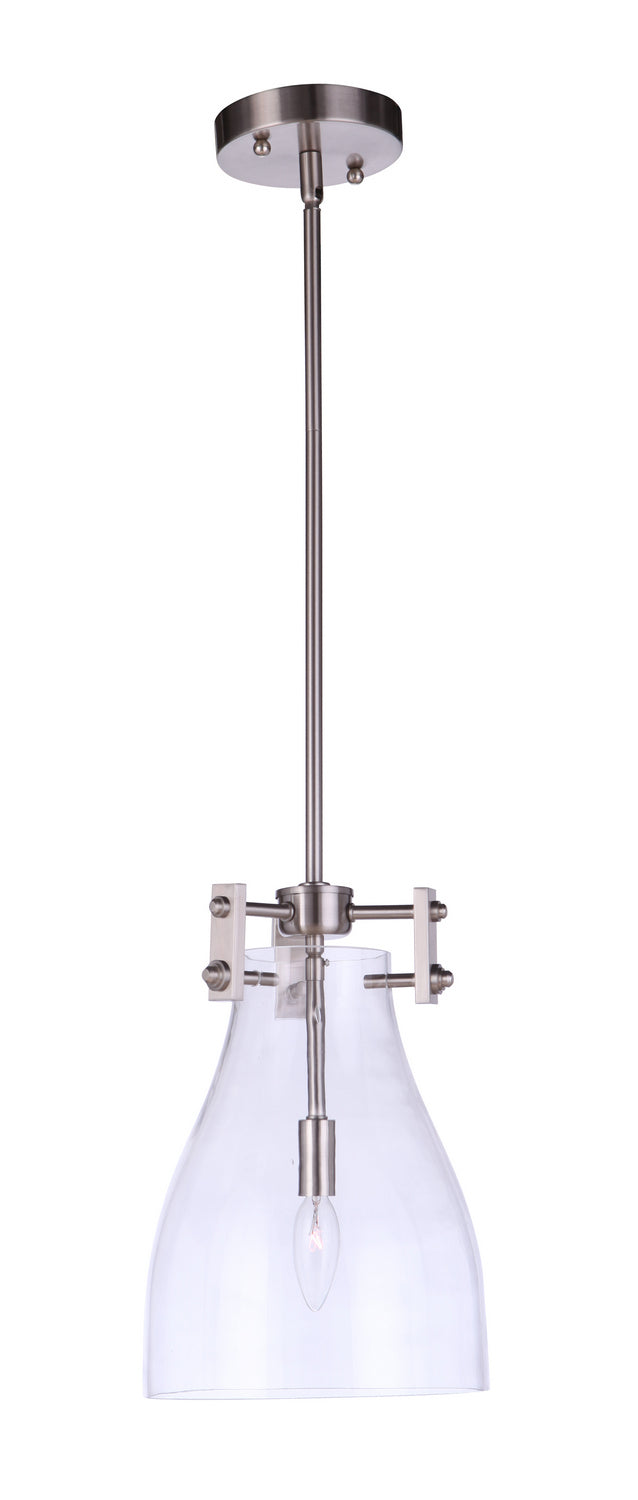Chardonnay One Light Mini Pendant in Brushed Polished Nickel - available from The Lighting Shoppe, trusted by Canadian homeowners