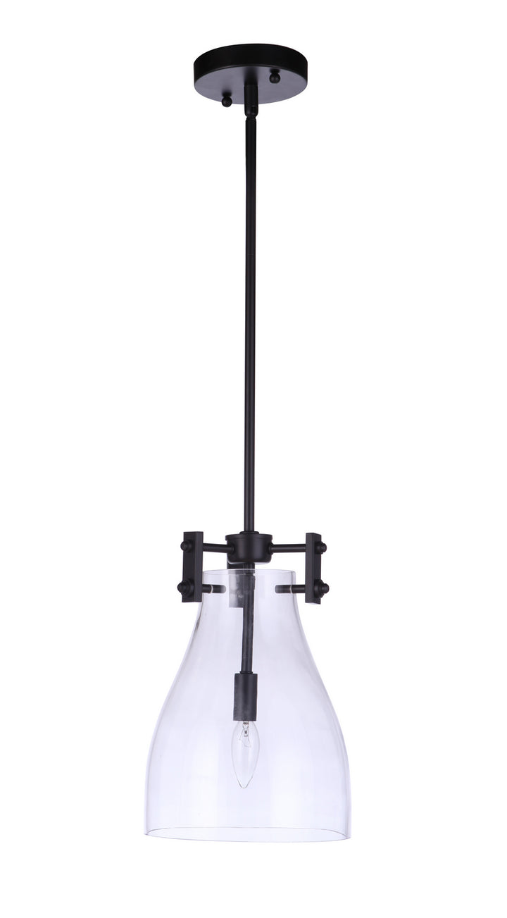 Chardonnay One Light Mini Pendant in Flat Black - available from The Lighting Shoppe, trusted by Canadian homeowners
