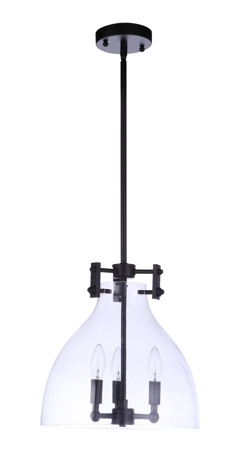 Chardonnay Three Light Pendant in Flat Black - available from The Lighting Shoppe, trusted by Canadian homeowners
