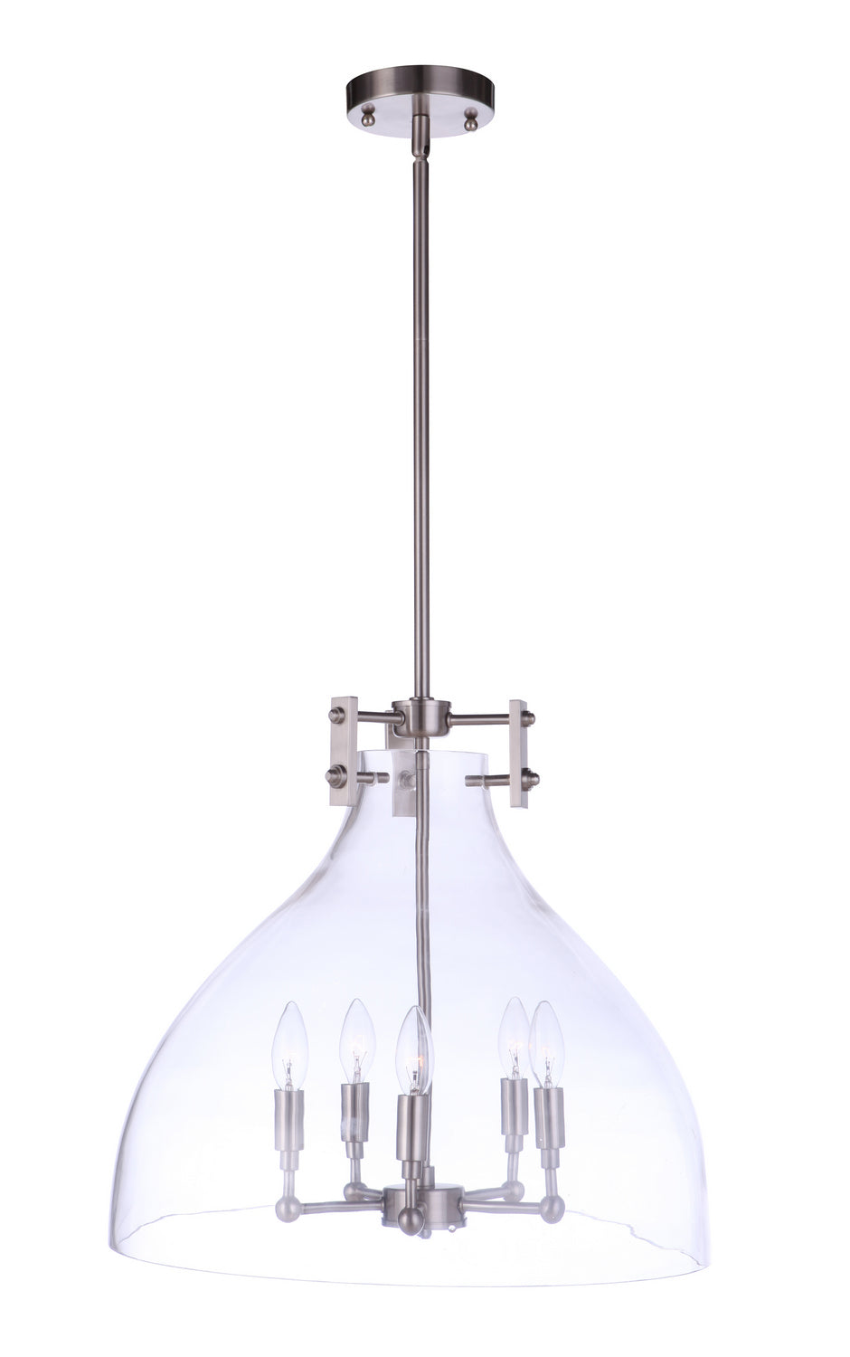 Chardonnay Five Light Pendant in Brushed Polished Nickel - available from The Lighting Shoppe, trusted by Canadian homeowners