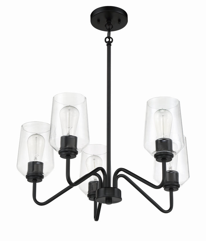 Craftmade Canada - 56125-FB - Five Light Chandelier - Shayna - Flat Black