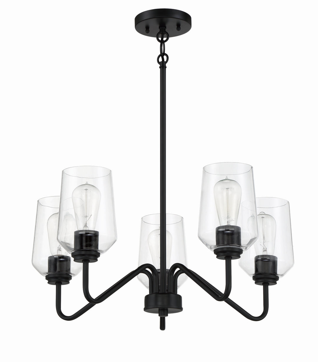 Craftmade Canada - 56125-FB - Five Light Chandelier - Shayna - Flat Black