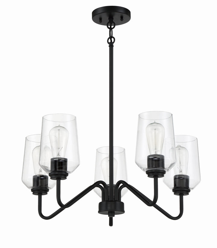 Craftmade Canada - 56125-FB - Five Light Chandelier - Shayna - Flat Black