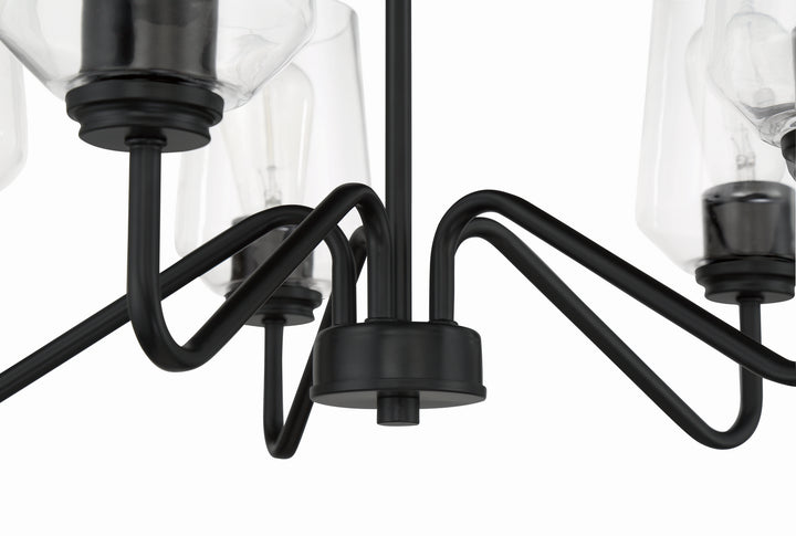 Craftmade Canada - 56125-FB - Five Light Chandelier - Shayna - Flat Black