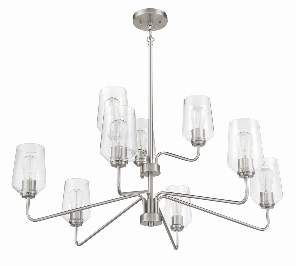 Craftmade Canada - 56129-BNK - Nine Light Chandelier - Shayna - Brushed Polished Nickel