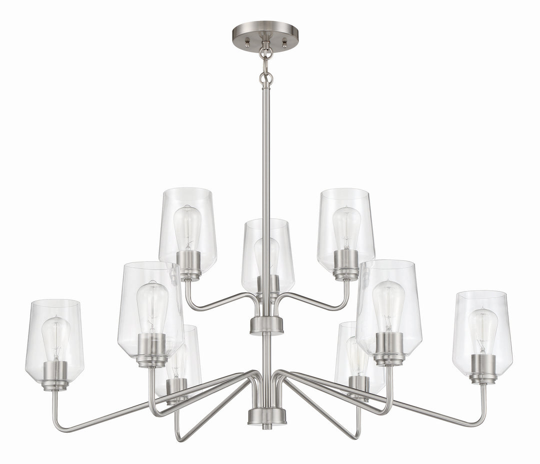 Craftmade Canada - 56129-BNK - Nine Light Chandelier - Shayna - Brushed Polished Nickel