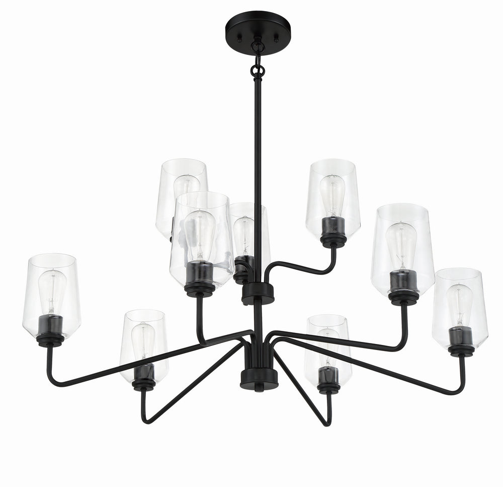 Craftmade Canada - 56129-FB - Nine Light Chandelier - Shayna - Flat Black