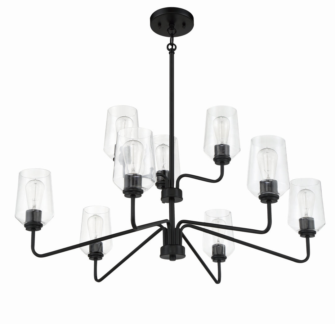 Craftmade Canada - 56129-FB - Nine Light Chandelier - Shayna - Flat Black