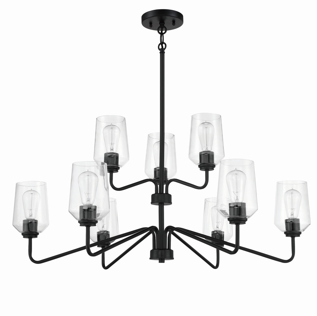 Craftmade Canada - 56129-FB - Nine Light Chandelier - Shayna - Flat Black