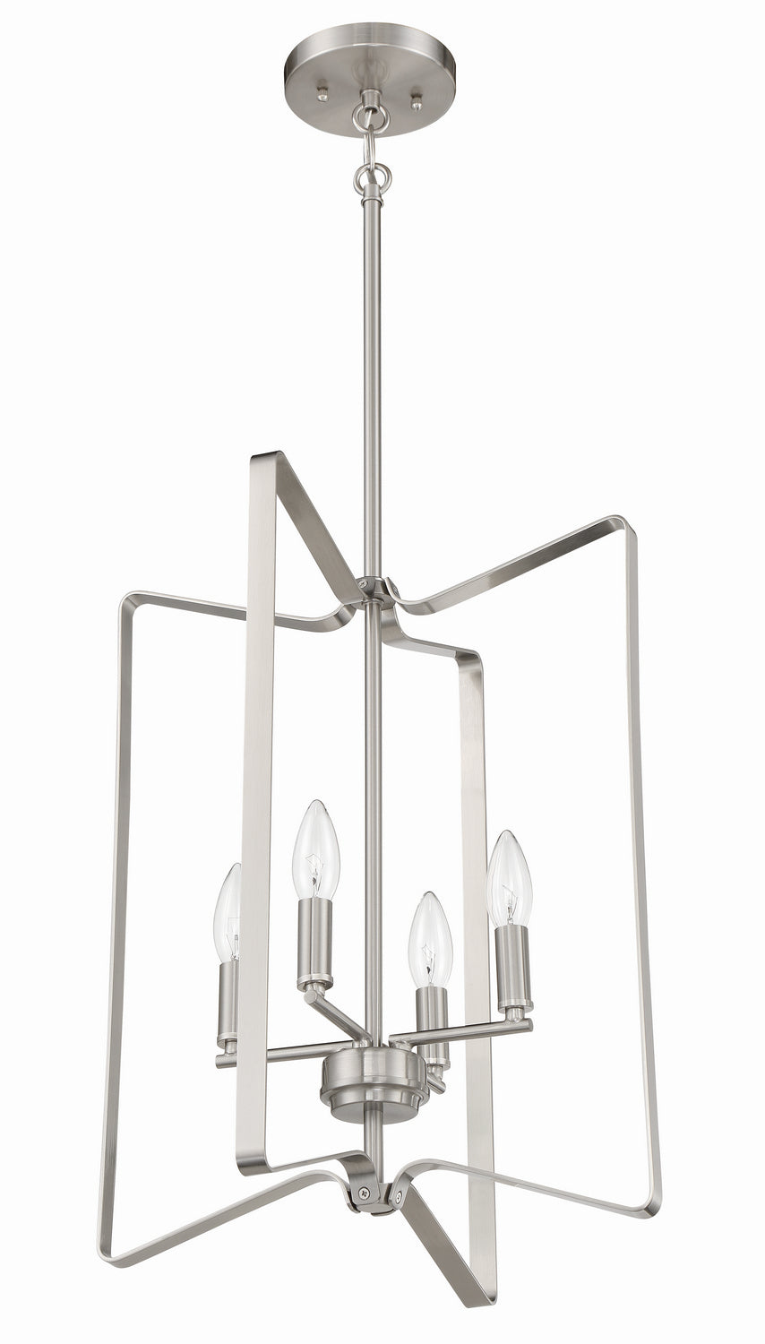 Craftmade Canada - 56134-BNK - Four Light Foyer Pendant - Shayna - Brushed Polished Nickel