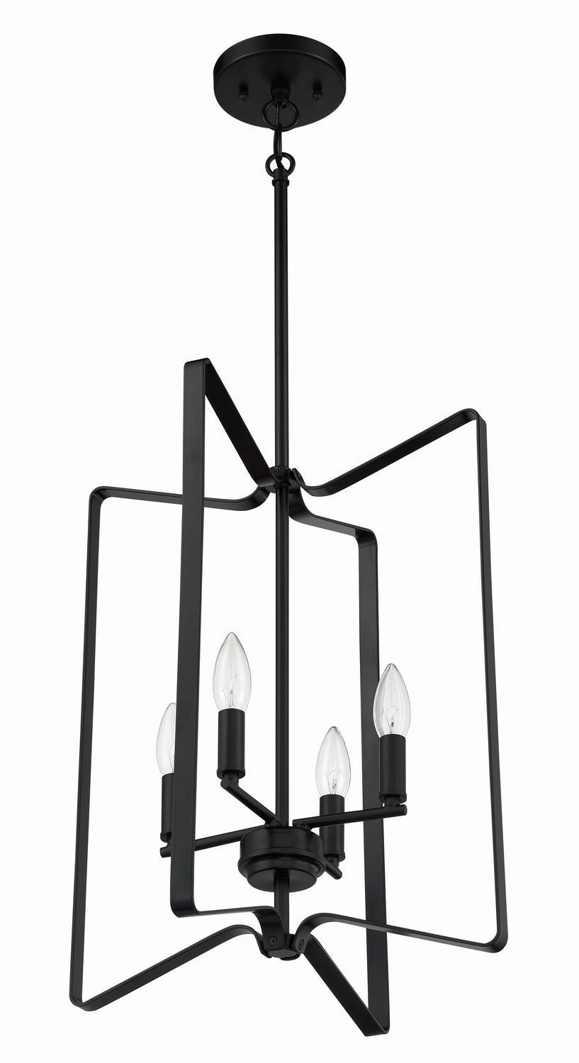 Craftmade Canada - 56134-FB - Four Light Foyer Pendant - Shayna - Flat Black