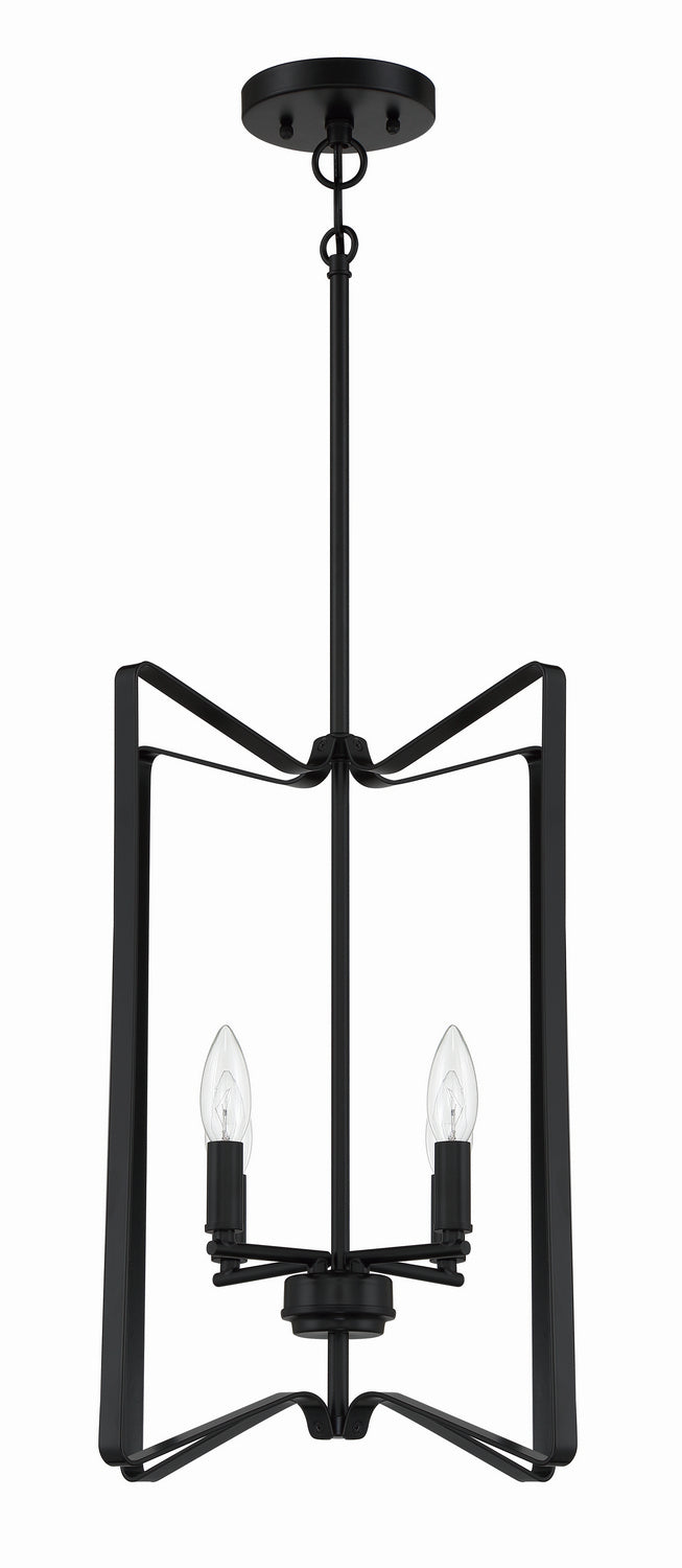 Craftmade Canada - 56134-FB - Four Light Foyer Pendant - Shayna - Flat Black