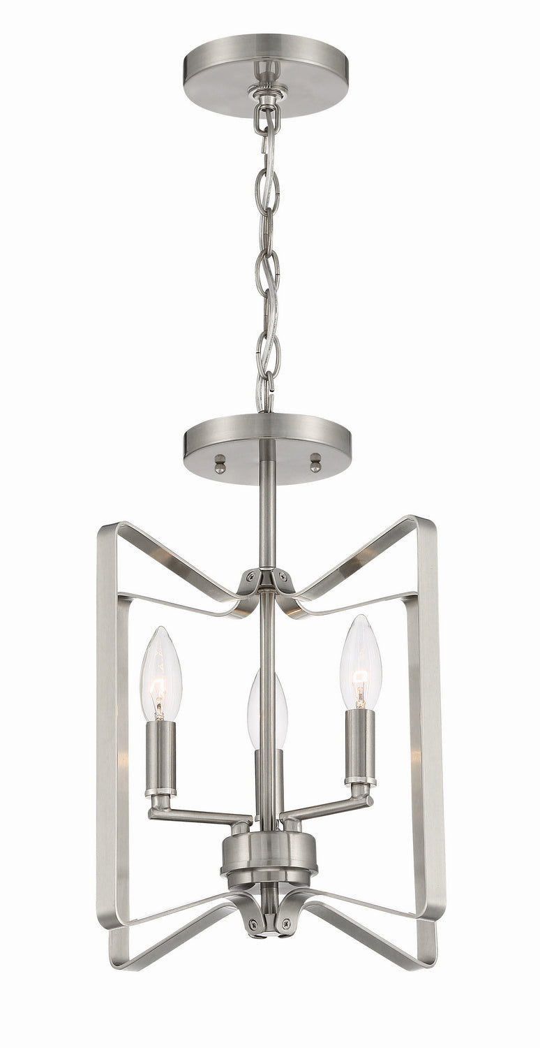 Craftmade Canada - 56153-BNK - Three Light Convertible Semi Flush - Shayna - Brushed Polished Nickel