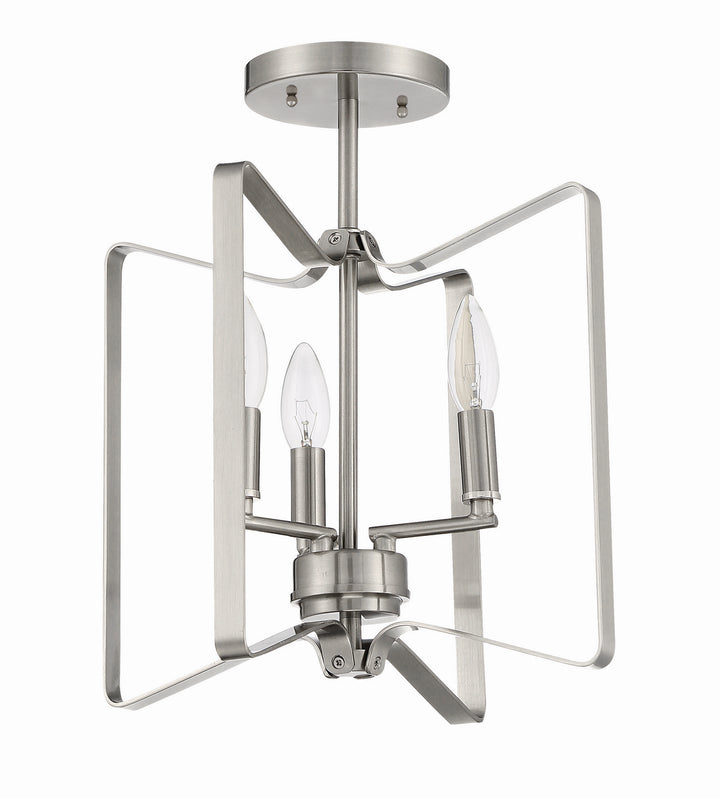 Craftmade Canada - 56153-BNK - Three Light Convertible Semi Flush - Shayna - Brushed Polished Nickel