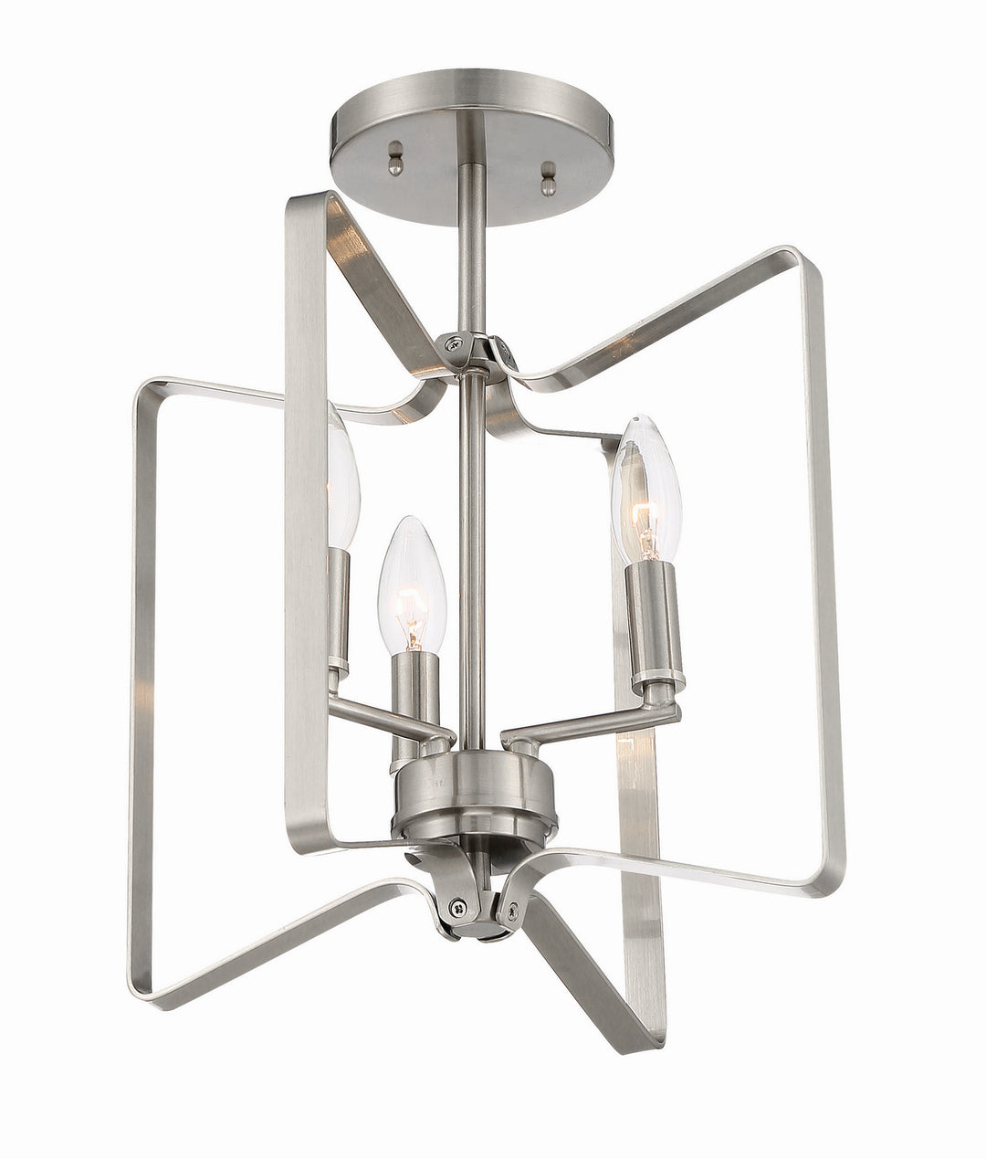 Craftmade Canada - 56153-BNK - Three Light Convertible Semi Flush - Shayna - Brushed Polished Nickel