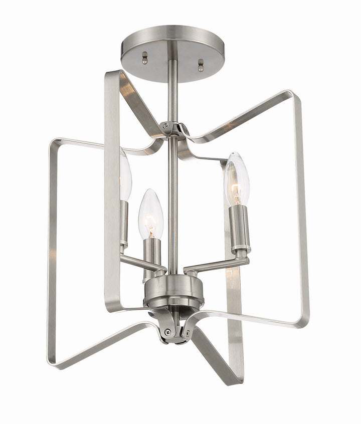 Craftmade Canada - 56153-BNK - Three Light Convertible Semi Flush - Shayna - Brushed Polished Nickel