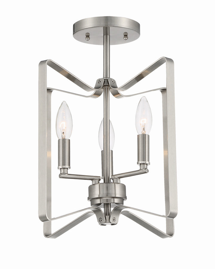 Craftmade Canada - 56153-BNK - Three Light Convertible Semi Flush - Shayna - Brushed Polished Nickel