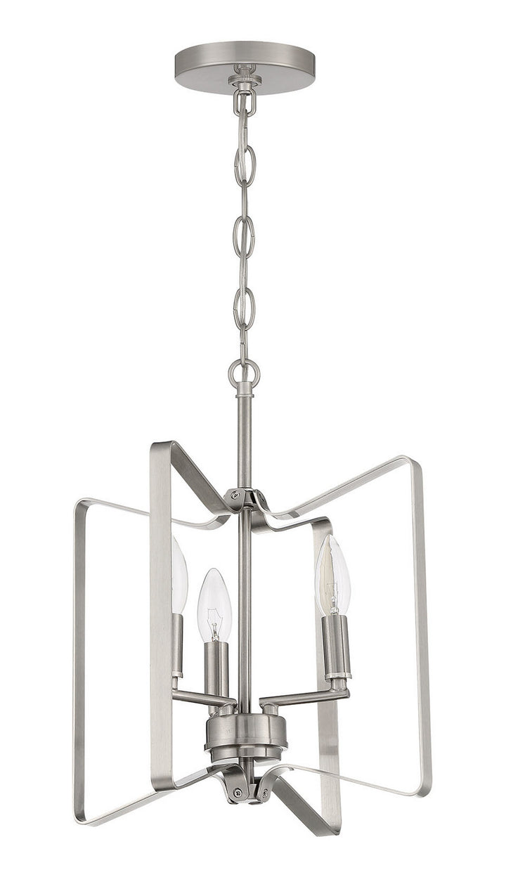 Shayna Three Light Convertible Semi Flush in Brushed Polished Nickel - available from The Lighting Shoppe, trusted by Canadian homeowners