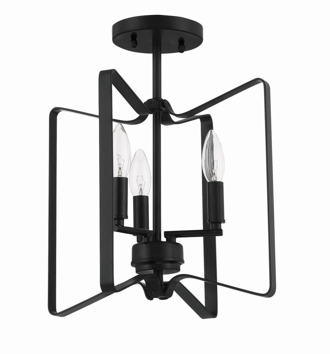 Craftmade Canada - 56153-FB - Three Light Convertible Semi Flush - Shayna - Flat Black