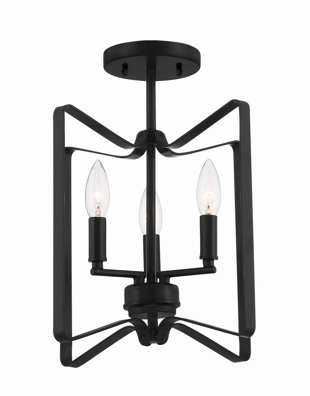 Craftmade Canada - 56153-FB - Three Light Convertible Semi Flush - Shayna - Flat Black