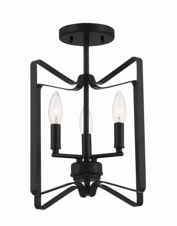 Craftmade Canada - 56153-FB - Three Light Convertible Semi Flush - Shayna - Flat Black