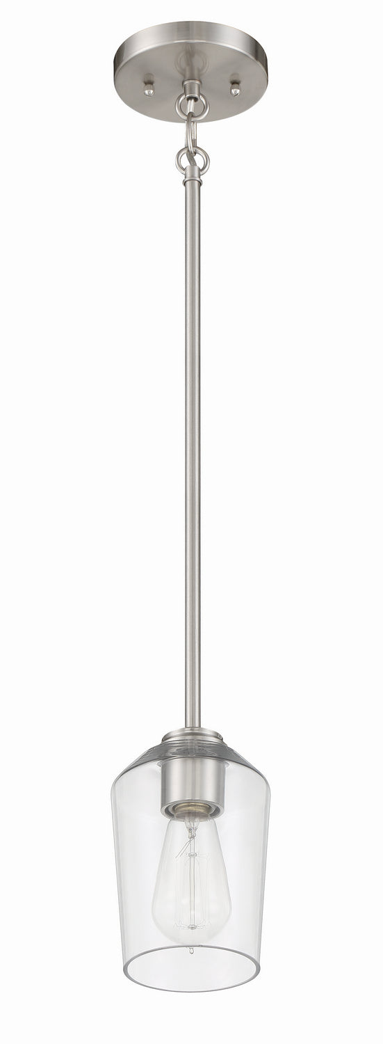 Craftmade Canada - 56191-BNK - One Light Mini Pendant - Shayna - Brushed Polished Nickel