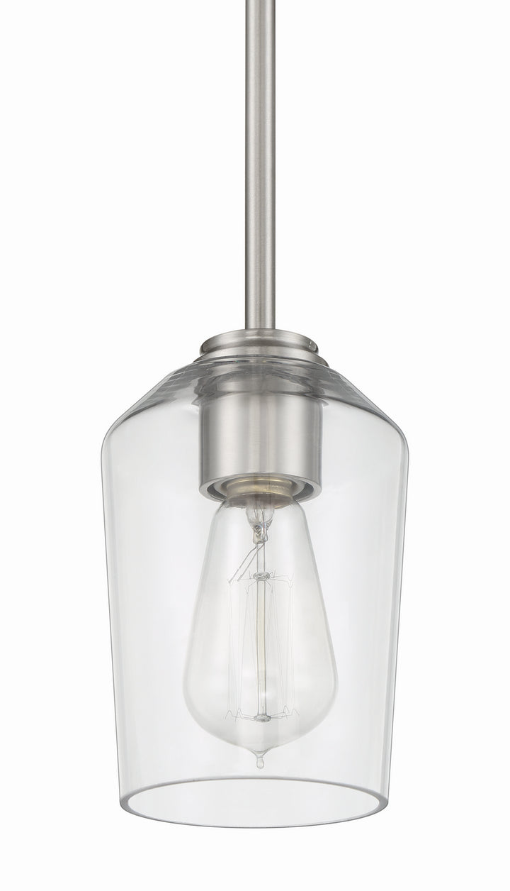 Craftmade Canada - 56191-BNK - One Light Mini Pendant - Shayna - Brushed Polished Nickel