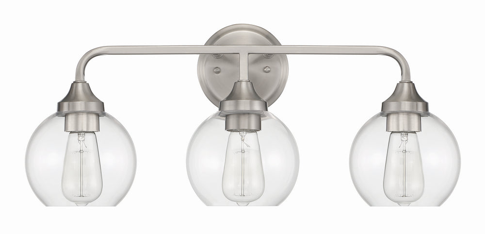 Craftmade Canada - 56203-BNK - Three Light Vanity - Glenda - Brushed Polished Nickel