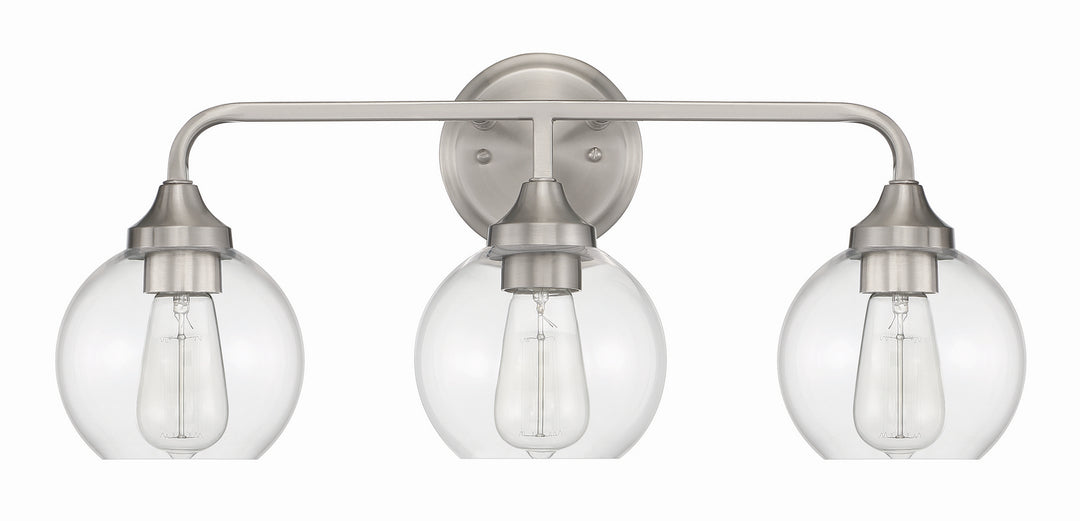 Craftmade Canada - 56203-BNK - Three Light Vanity - Glenda - Brushed Polished Nickel