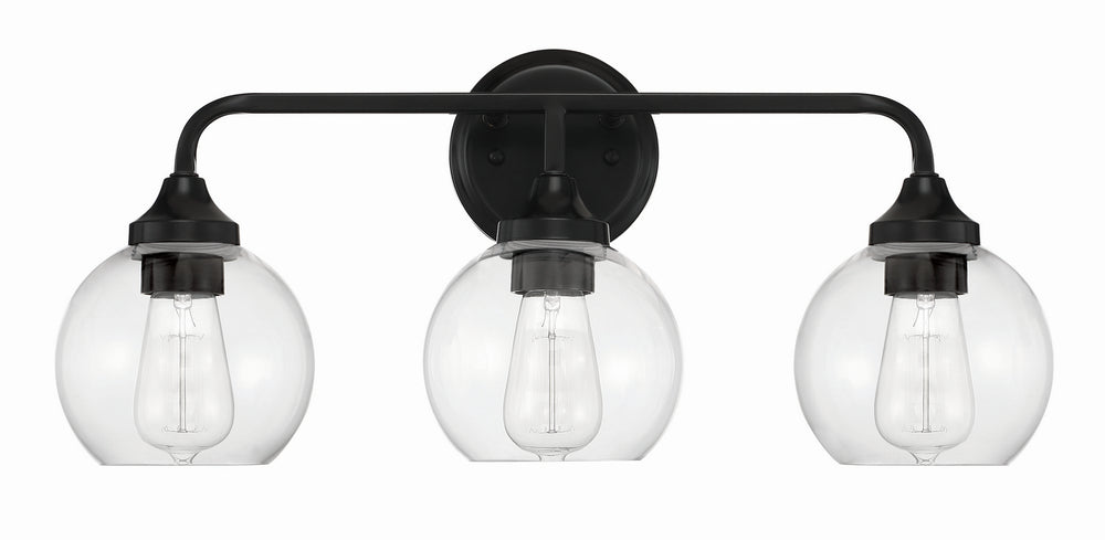 Craftmade Canada - 56203-FB - Three Light Vanity - Glenda - Flat Black