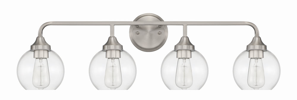 Craftmade Canada - 56204-BNK - Four Light Vanity - Glenda - Brushed Polished Nickel