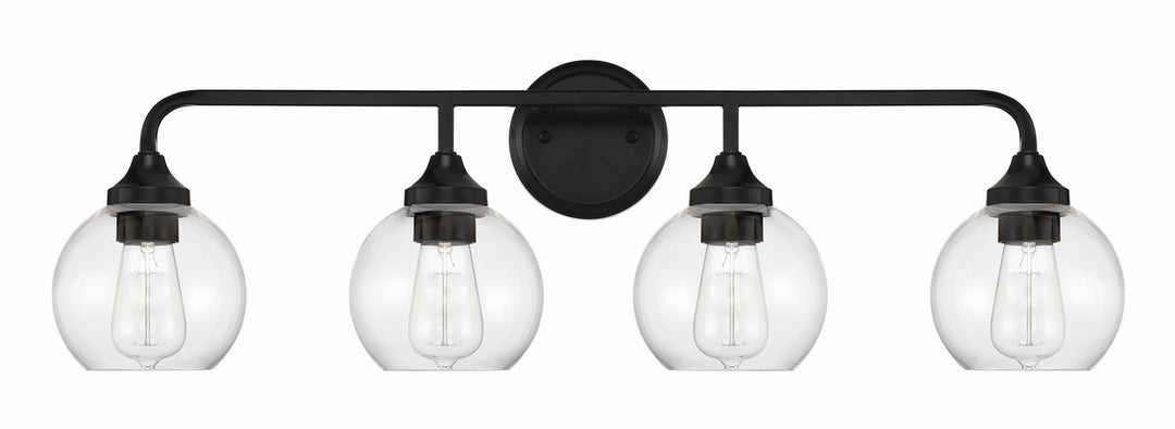 Craftmade Canada - 56204-FB - Four Light Vanity - Glenda - Flat Black