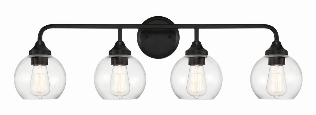Craftmade Canada - 56204-FB - Four Light Vanity - Glenda - Flat Black