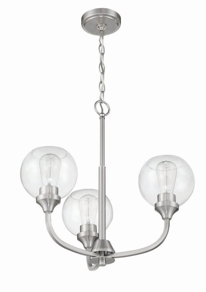 Craftmade Canada - 56223-BNK - Three Light Chandelier - Glenda - Brushed Polished Nickel
