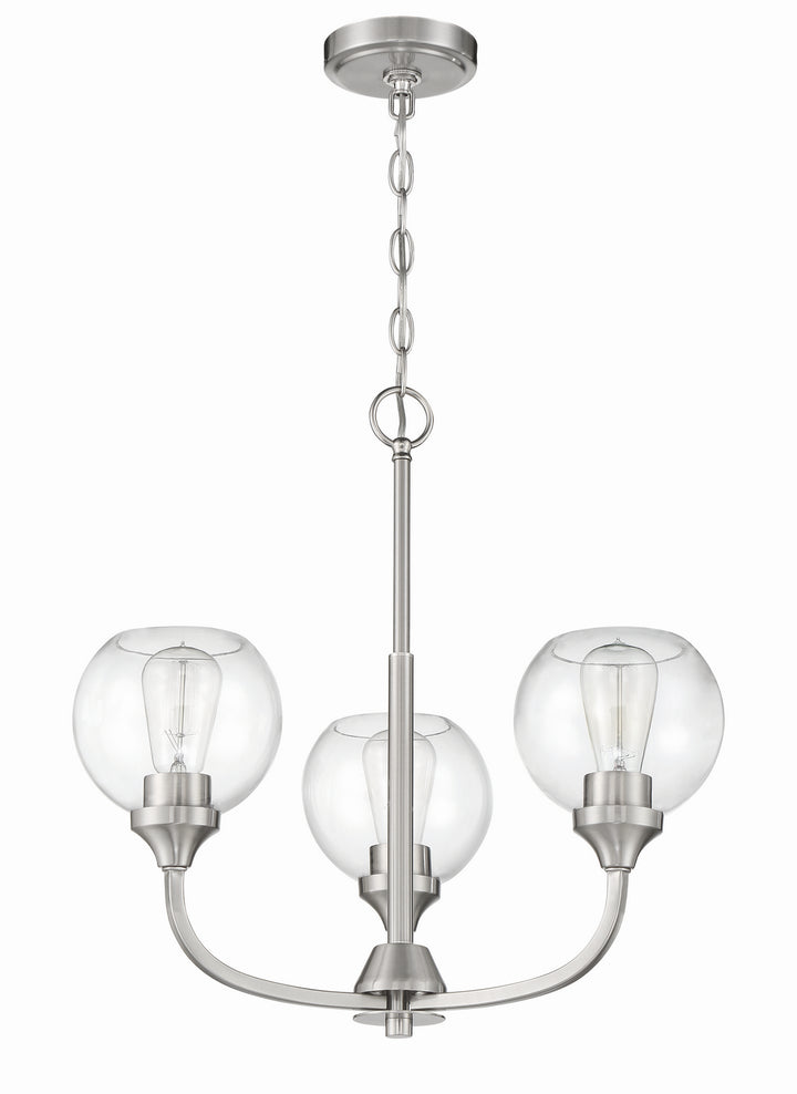 Craftmade Canada - 56223-BNK - Three Light Chandelier - Glenda - Brushed Polished Nickel