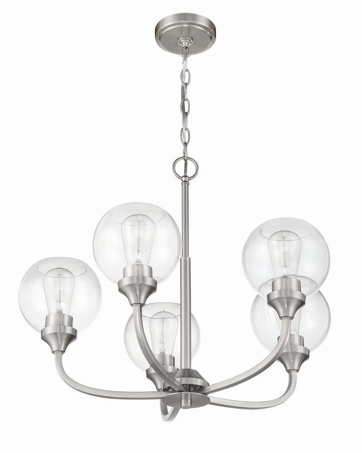 Craftmade Canada - 56225-BNK - Five Light Chandelier - Glenda - Brushed Polished Nickel