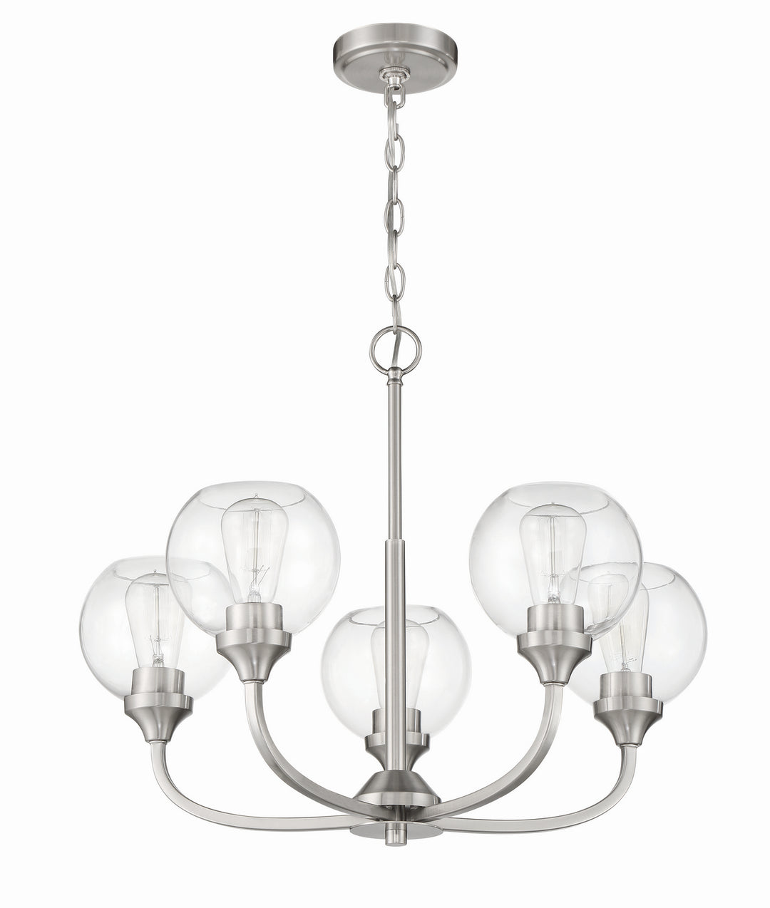 Craftmade Canada - 56225-BNK - Five Light Chandelier - Glenda - Brushed Polished Nickel